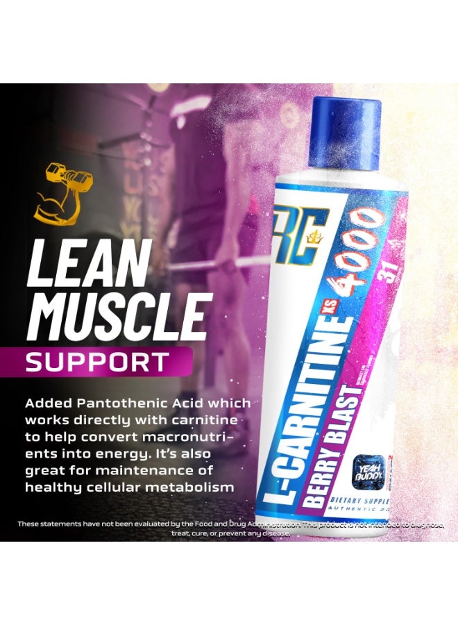 Ronnie Coleman L-Carnitine 4000 XS 465ml Berry Blast - Image 2